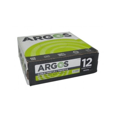 Cable THW Cal. 12 Argos Negro