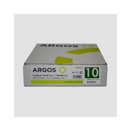 Cable THW Cal. 10 Argos Blanco